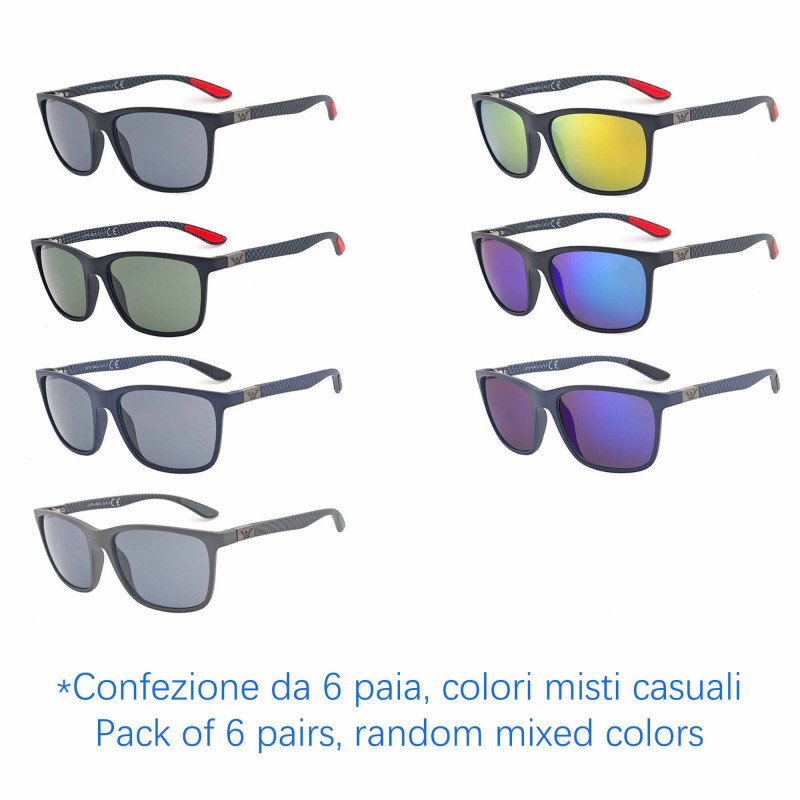 Occhiali da sole - protezione 100% UV400 - N-2704A - Confezione da 6 Paia Occhiali da sole - protezione 100% UV400 - N-2704A - Confezione da 6 Paia