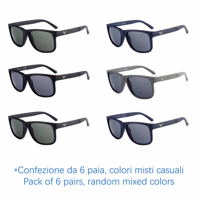 Occhiali da sole - protezione 100% UV400 - N-2706 - Confezione da 6 Paia Occhiali da sole - protezione 100% UV400 - N-2706 - Confezione da 6 Paia