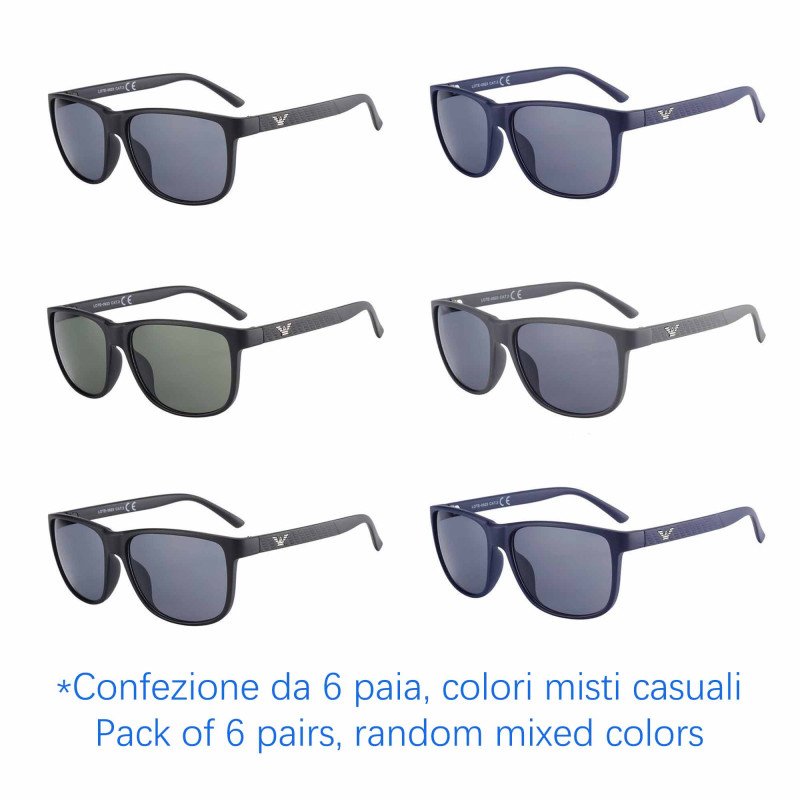 Occhiali da sole - protezione 100% UV400 - N-2708 - Confezione da 6 Paia Occhiali da sole - protezione 100% UV400 - N-2708 - Confezione da 6 Paia