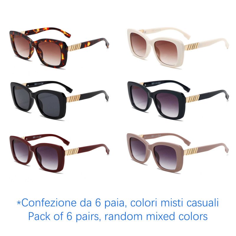 Occhiali da sole - protezione 100% UV400 - N-3605 - Confezione da 6 Paia Occhiali da sole - protezione 100% UV400 - N-3605 - Confezione da 6 Paia