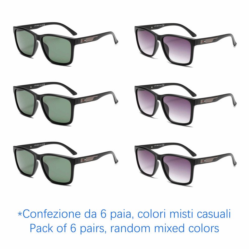 Occhiali da sole - protezione 100% UV400 - N-3612 - Confezione da 6 Paia Occhiali da sole - protezione 100% UV400 - N-3612 - Confezione da 6 Paia