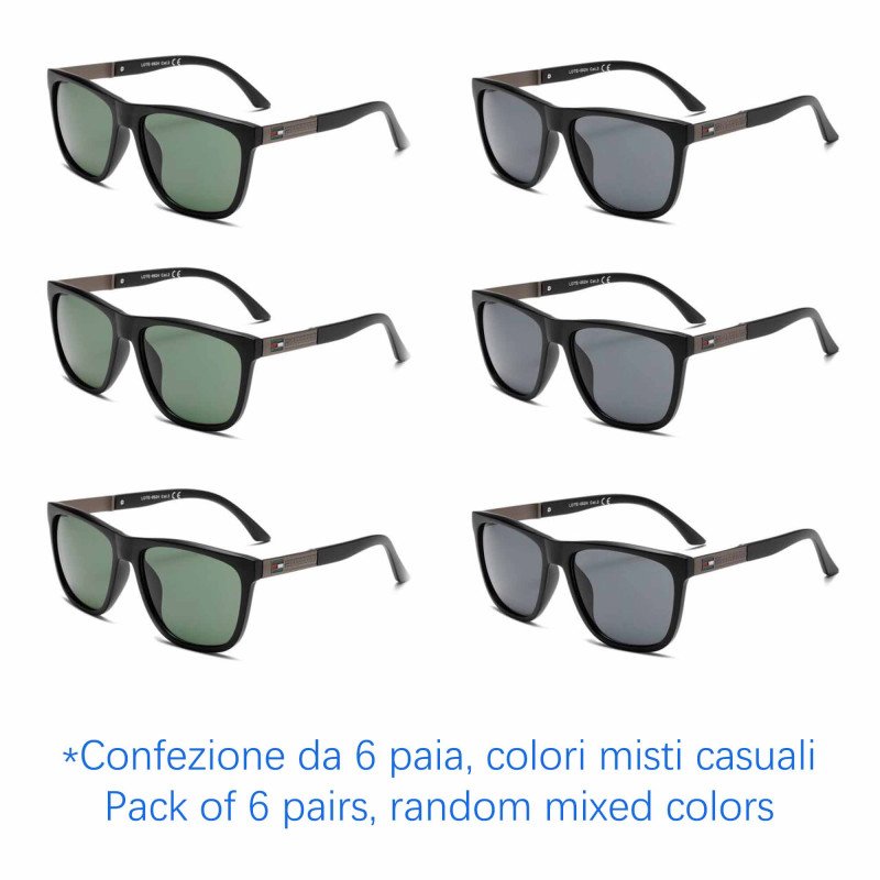 Occhiali da sole - protezione 100% UV400 - N-3613 - Confezione da 6 Paia Occhiali da sole - protezione 100% UV400 - N-3613 - Confezione da 6 Paia