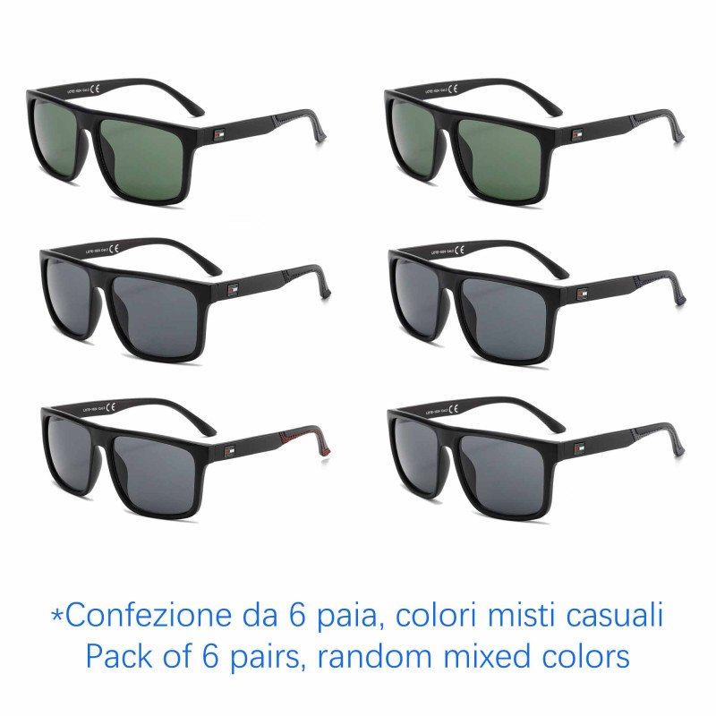 Occhiali da sole - protezione 100% UV400 - N-3614 - Confezione da 6 Paia Occhiali da sole - protezione 100% UV400 - N-3614 - Confezione da 6 Paia