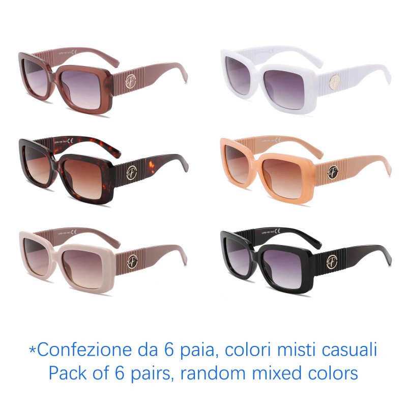 Occhiali da sole - protezione 100% UV400 - N-3616 - Confezione da 6 Paia Occhiali da sole - protezione 100% UV400 - N-3616 - Confezione da 6 Paia