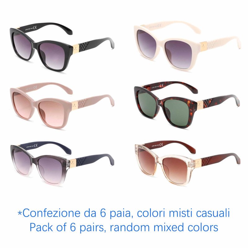 Occhiali da sole - protezione 100% UV400 - N-3620 - Confezione da 6 Paia Occhiali da sole - protezione 100% UV400 - N-3620 - Confezione da 6 Paia