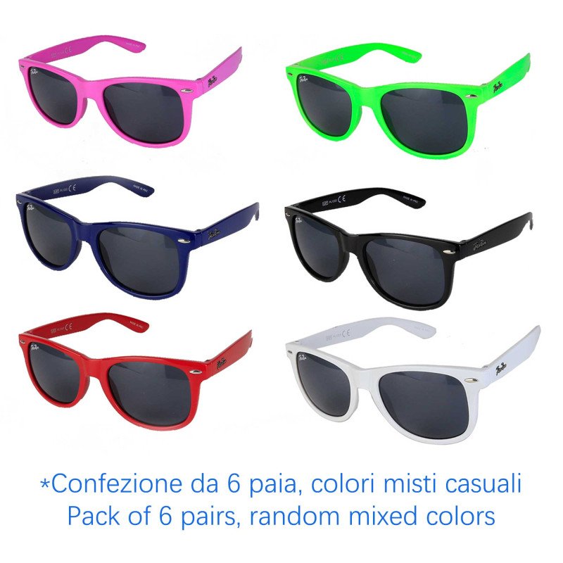 Occhiali da sole - protezione 100% UV400 - N-368 - Confezione da 6 Paia Occhiali da sole - protezione 100% UV400 - N-368 - Confezione da 6 Paia