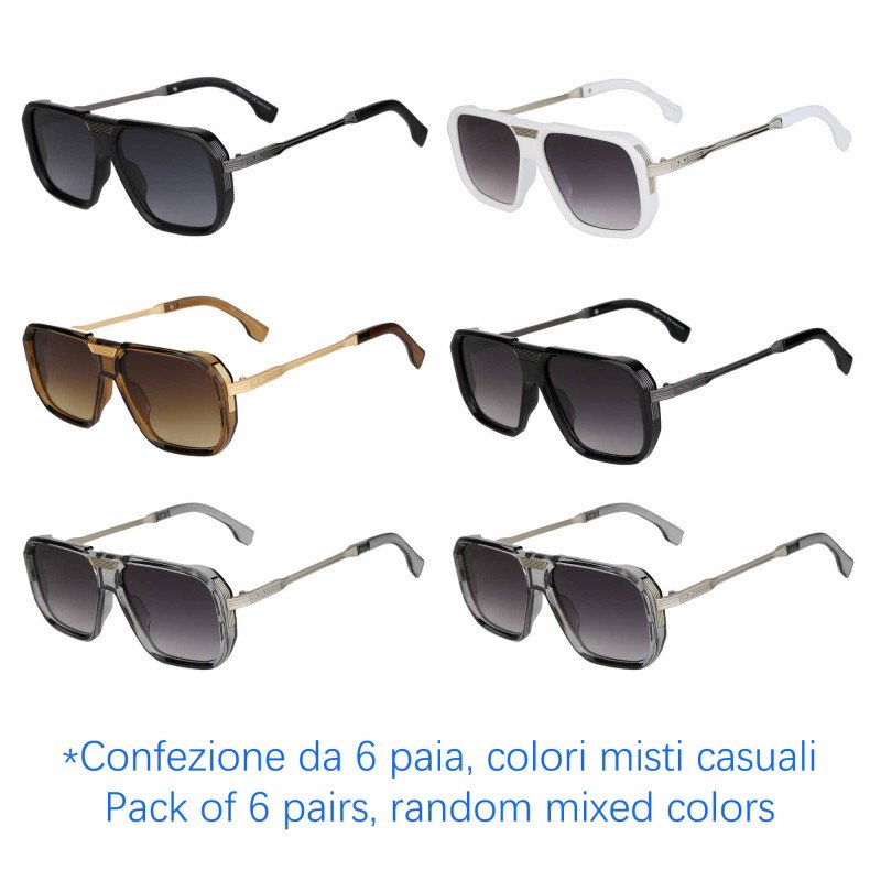 Occhiali da sole - protezione 100% UV400 - N-3819 - Confezione da 6 Paia Occhiali da sole - protezione 100% UV400 - N-3819 - Confezione da 6 Paia