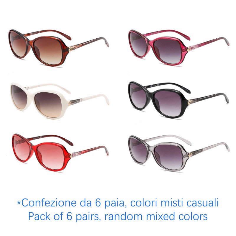 Occhiali da sole - protezione 100% UV400 - N-3834 - Confezione da 6 Paia Occhiali da sole - protezione 100% UV400 - N-3834 - Confezione da 6 Paia