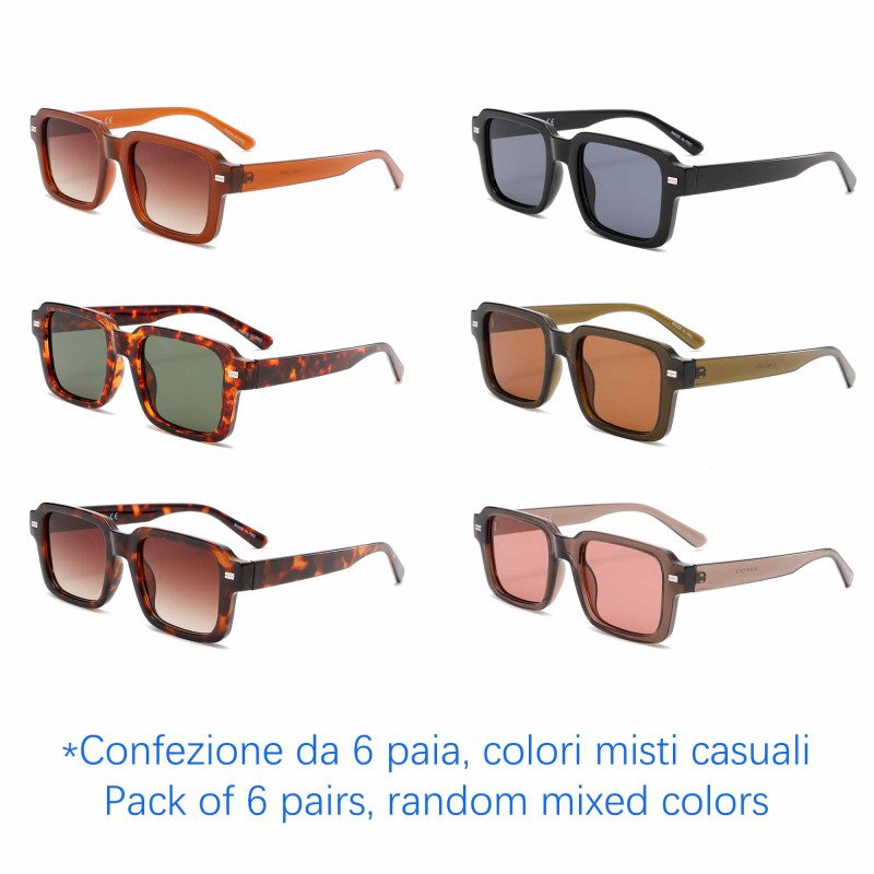Occhiali da sole - protezione 100% UV400 - N-3849 - Confezione da 6 Paia Occhiali da sole - protezione 100% UV400 - N-3849 - Confezione da 6 Paia