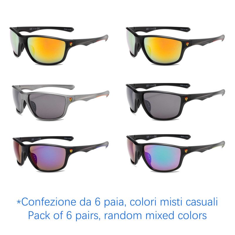 Occhiali da sole - protezione 100% UV400 - N-4247 - Confezione da 6 Paia Occhiali da sole - protezione 100% UV400 - N-4247 - Confezione da 6 Paia