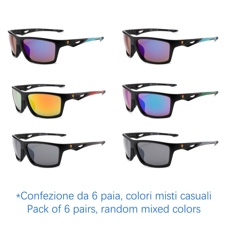 Occhiali da sole - protezione 100% UV400 - N-4271A - Confezione da 6 Paia Occhiali da sole - protezione 100% UV400 - N-4271A - Confezione da 6 Paia