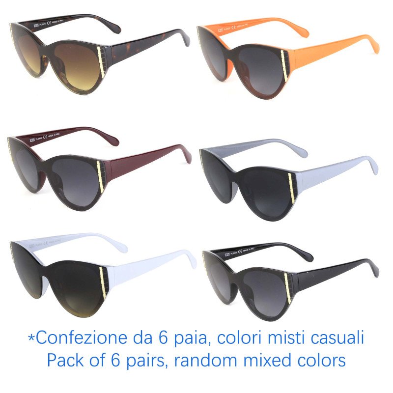 Occhiali da sole - protezione 100% UV400 - N-456 - Confezione da 6 Paia Occhiali da sole - protezione 100% UV400 - N-456 - Confezione da 6 Paia