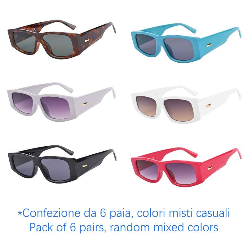 Occhiali da sole - protezione 100% UV400 - N-463 - Confezione da 6 Paia Occhiali da sole - protezione 100% UV400 - N-463 - Confezione da 6 Paia