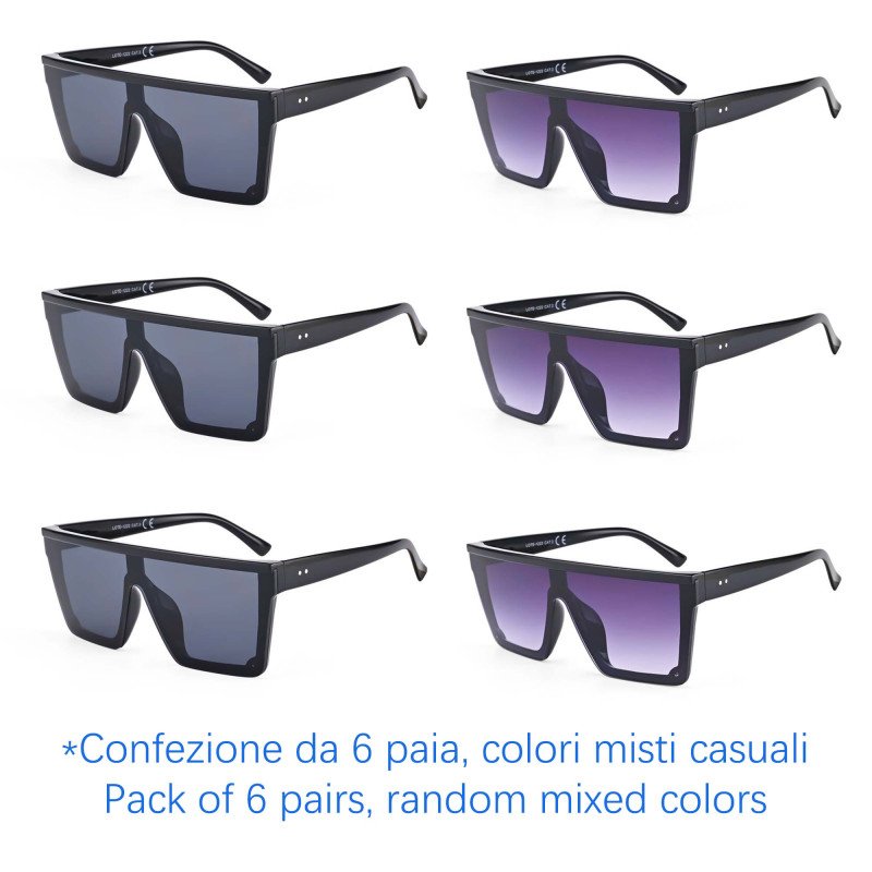 Occhiali da sole - protezione 100% UV400 - N-507 - Confezione da 6 Paia Occhiali da sole - protezione 100% UV400 - N-507 - Confezione da 6 Paia