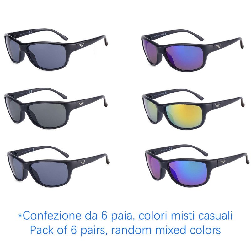 Occhiali da sole - protezione 100% UV400 - N-590 - Confezione da 6 Paia Occhiali da sole - protezione 100% UV400 - N-590 - Confezione da 6 Paia