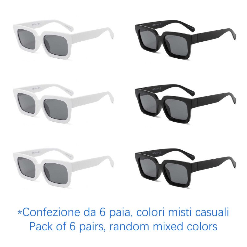Occhiali da sole - protezione 100% UV400 - N-6145 - Confezione da 6 Paia Occhiali da sole - protezione 100% UV400 - N-6145 - Confezione da 6 Paia