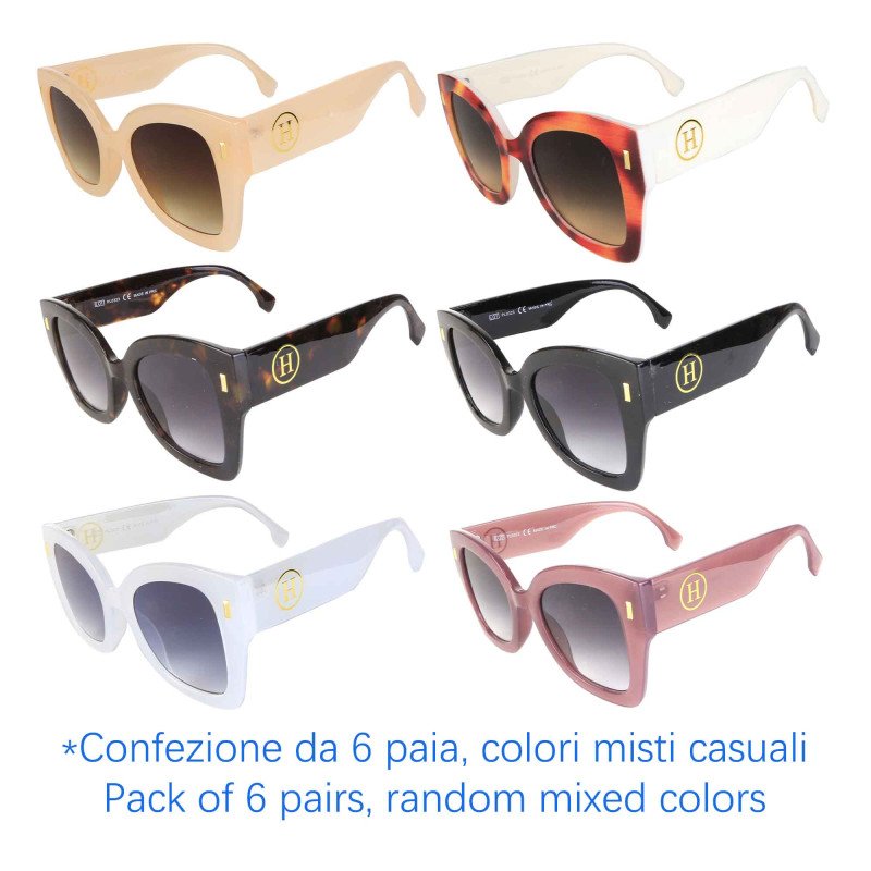 Occhiali da sole - protezione 100% UV400 - N-647 - Confezione da 6 Paia Occhiali da sole - protezione 100% UV400 - N-647 - Confezione da 6 Paia
