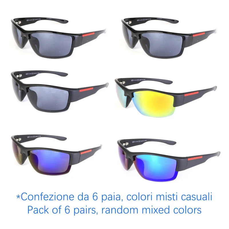 Sunglasses - sport - N-741 - Wholesale Pack of 6 Sunglasses - sport - N-741 - Wholesale Pack of 6