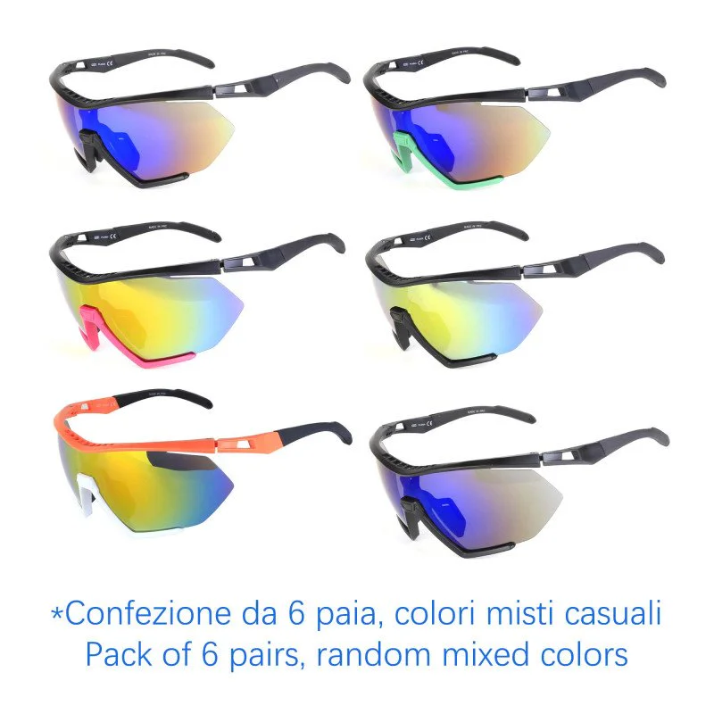 Sunglasses - sport - N-781 - Wholesale Pack of 6 Sunglasses - sport - N-781 - Wholesale Pack of 6