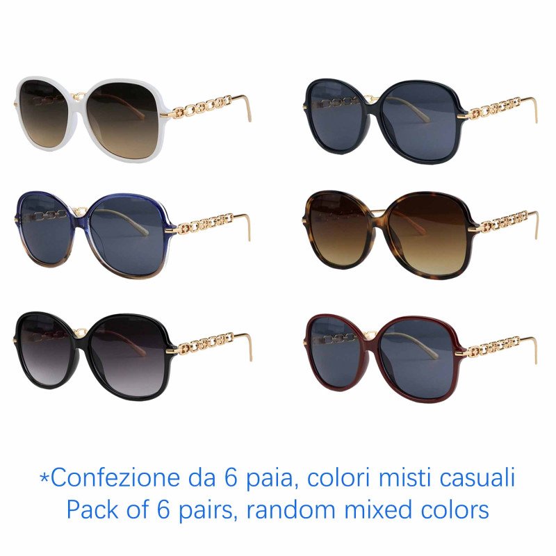 Occhiali da sole - protezione 100% UV400 - N-8311 - Confezione da 6 Paia Occhiali da sole - protezione 100% UV400 - N-8311 - Confezione da 6 Paia