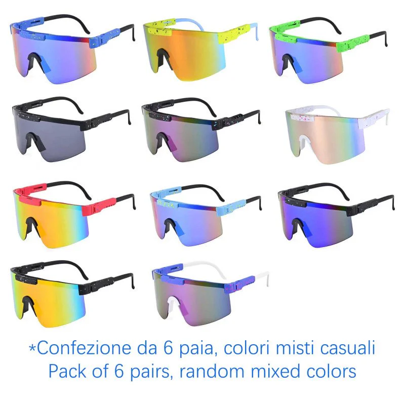 Sunglasses - sport - N-8880 - Wholesale Pack of 6