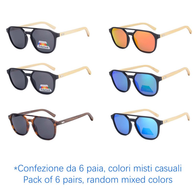 Occhiali da Sole - Polarizzati -  N-B989 - Confezione da 6 Paia