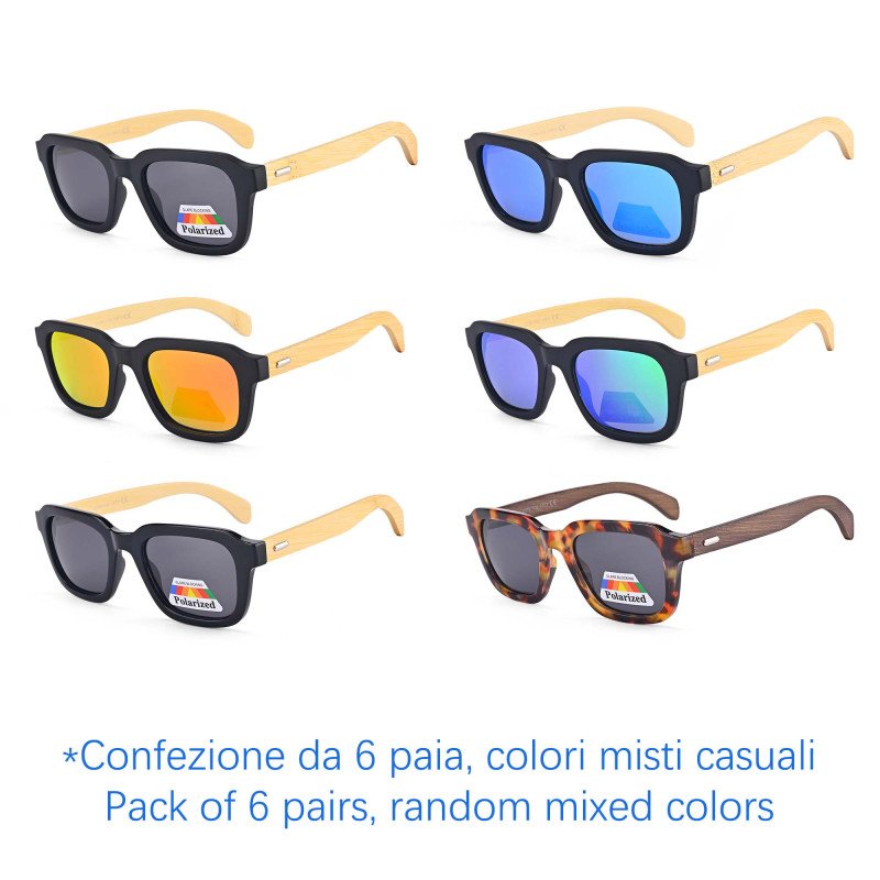 Occhiali da Sole - Polarizzati -  N-B996 - Confezione da 6 Paia
