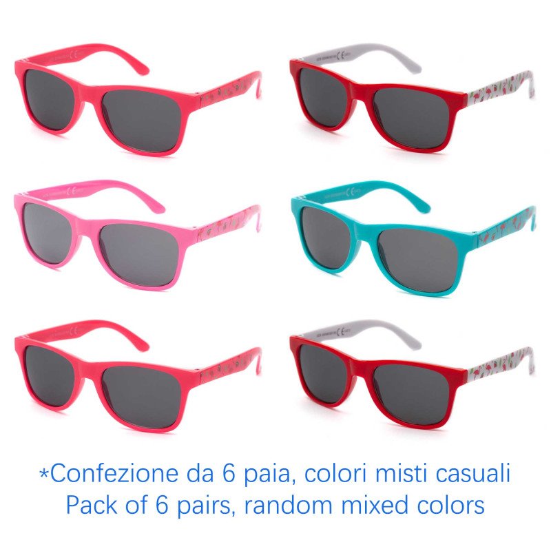 Occhiali da sole - protezione 100% UV400 - N-K122 - Confezione da 6 Paia Occhiali da sole - protezione 100% UV400 - N-K122 - Confezione da 6 Paia