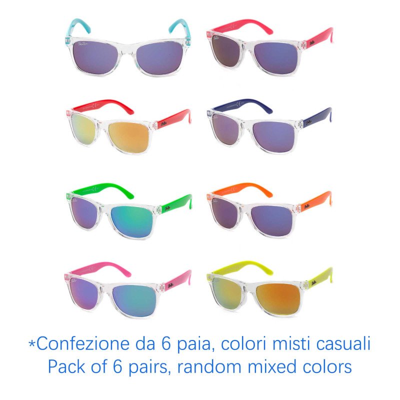 Occhiali da sole - protezione 100% UV400 - N-K139 - Confezione da 6 Paia Occhiali da sole - protezione 100% UV400 - N-K139 - Confezione da 6 Paia