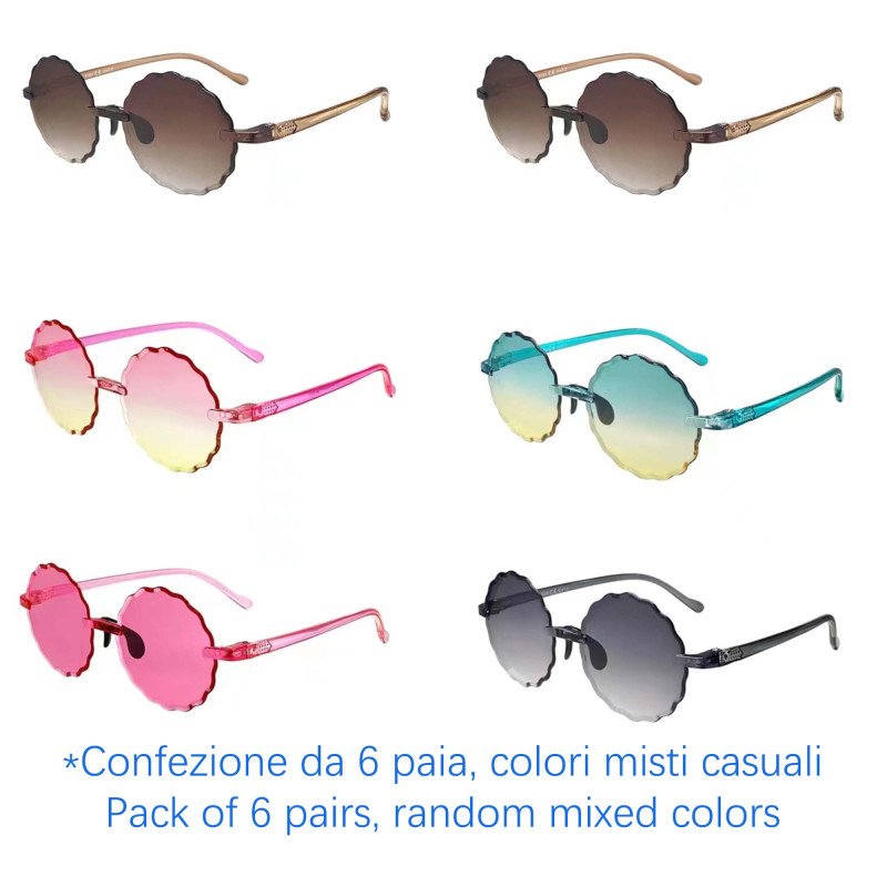 Occhiali da sole - protezione 100% UV400 - N-K245 - Confezione da 6 Paia Occhiali da sole - protezione 100% UV400 - N-K245 - Confezione da 6 Paia