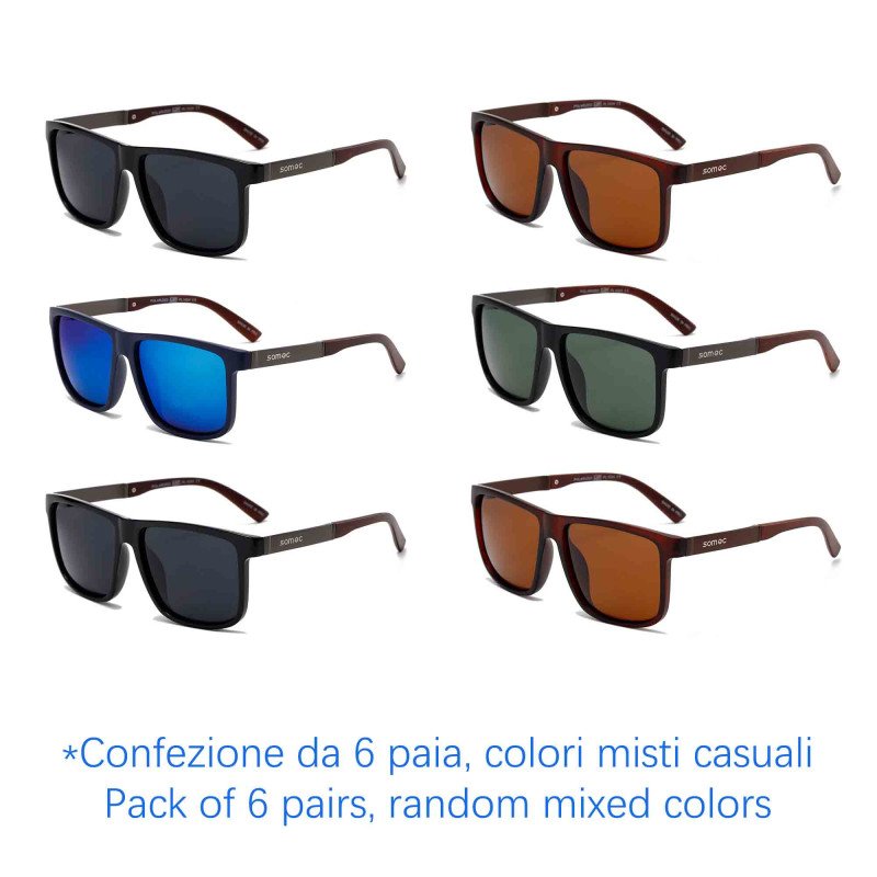 Sunglasses - Polarized - SP-6077 - Wholesale Pack of 6